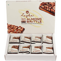 Loyka Almond Brittle Classic Choco Box - 24 pcs |Premium Chocolate Gift Hamper | Choco & Nut Dryfruit Delicacy | Roasted California Almonds (40%), Dark Choco & Salted Caramel|Any-time snack,408 grams