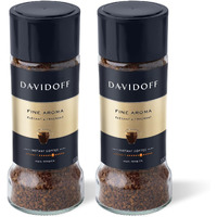 Davidoff Fine Aroma Instant Coffee Powder Bottle 100% Arabica, 3.53 Oz ? 100 G, 2 Pack