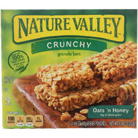 Nature Valley Crunchy Granola Bars | Whole Grain Oats & Honey, 210g (10 Bars-PACK OF 5) | Multigrain Energy Bars| No Artificial Flavours