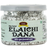 Food Essential Silver Coated Elaichi Dana (Cardamom Pearls) Mouth Freshener 50 gm.