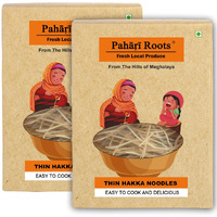 Pahari Roots - Special Thin Hakka Vegetarian Noodles (2X300 Gram)|Chowmein Handmade Instant Noodles Light & Flavourful Make Delicious Khow Suey,Ramen,Chopsuey, Noodle Soup Hakka Noodles Pack In Fresh