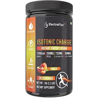 ElectroFizz Isotonic Energy Drink Powder for Endurance Sports & Fitness Activities, 1 Kg Jar - Peach (Peach)