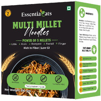 Essentiaeats Multi Millet Noodles Pack Of 2, 390 Gm | No Maida, Low Gi, No Preservatives, Vegetarian