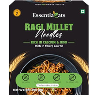 Essentiaeats Ragi Millet Noodles Pack of 2, 390 gm | No Maida, Low GI, No Preservatives