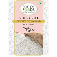 Future Foods Glutinos Sticky Rice | Sweet Rice | Healthy & Tasty | Gluten Free | Fibre Rich | Product of Thailand | 450g