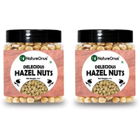 NatureOnus Premium Hazelnuts 100gms- Pack of 2 | Healthy & Delicious Hazel Nuts For Eating, Raw & Dehulled For Making Chocolate Spread, Healthy & Tasty Dry Fruits
