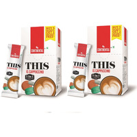 Continental This Cappuccino 3 In 1 Premix Instant Coffee 132G (22G*6 Sachets) (Pack of 2) Carton, Ground