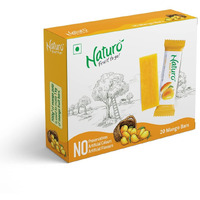 Naturo Mango Fruit Bars X 5 (20 Fruit Bites per Pack) | Aam Papad | Real Mango Fruit Candy | No Preservatives, Artificial Colour or Flavours