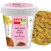 Add Me Hand Made Chilli Pickle 500 g in Mustard Oil | Kati Hari mirchi ka achar Green Chili Mirch Pickles 500gm