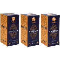 6rasa Kashaya - Herbal Tea | 15 Ayurvedic Spices | Kadha Mix | Caffeine Free | 100% Natural Kashaya - The Original Tea Bags | No Added Sugar (2.5 Gram Each) (Pack Of 3, 30 Dip Bags)