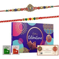 Maalpani Chocolate Rakhi Gift Brother Sister Love Bond Rakshabandhan Gift Hamper Small Multicolor (Set 1)