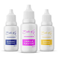 BAKE KING Combo of Blueberry, Banana and Vanilla Flavour Flavour 30ML Each Essence for Baking Cakes, Jams, Jelies, Cookies, Ice Creams and Puddings Liquid Food Essence (Set of 3)