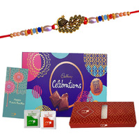 Maalpani Rakhi Chocolate Hamper Pack - Celebration Chocolates with Rakhi - Rakhi Hamper