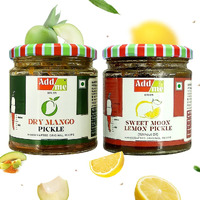 Add me Homemade Sweet Lemon Pickle, khatta meetha nimbu ka achar 200gm and Dry Mango Pickle, sukha North Indian aam ka achar 150gm