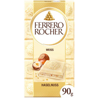Ferrero Rocher Chocolate Rocher White Chocolate With Hazelnut Bar 90g