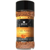 BREWSAGA Spanish Caramel Instant Coffee | 100% Arabica | Freeze-Dried | Flavoured Coffee | No Added Sugar | Makes 50 Cups | 100 Gram