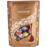 Lindt LINDOR Assorted Chocolate Truffles, 17.64 oz / 500 g