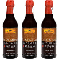 Lee Kum Kee Premium Dark Soy Sauce, 16.91 fl oz  500 ml, 3 Pack