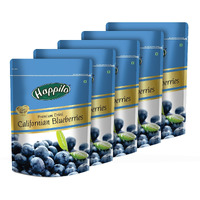 Happilo Premium Dried Californian Blueberries 150g each (Pack of 5), Superfood Whole Berry, Rich in Antioxidant, Vitamins & Fibers