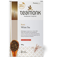 Teamonk Reeti USDA Certified Organic Darjeeling White Tea Leaves Box - 100gm Tea Pack (Makes 50 Cup). Rich in Antioxidants, Promotes Glowing Skin and Best as Immunity Booster