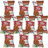 SHREGO Mirch Masala Roasted Peanuts, Healthy Namkeen and Snacks, Pack of 10, 1400G (10X140G)