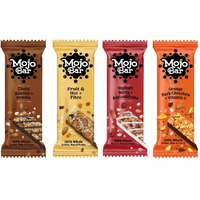 Mojo Bar Energy Bars Variety Pack of 24 | 100% Whole Grains, Nut & Fruit | High Energy & Granola Bars | Gluten Free & No Preservatives