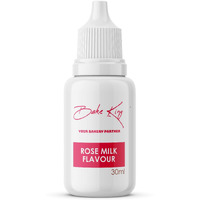 BAKE KING Rose Milk Flavour 30ML Essence for Baking Cakes, Jams, Jelies, Cookies, Ice Creams and Puddings Liquid Food Essence for Cake Making (Rose Milk Flavour 30ml)