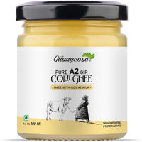 Glamycose Authentic A2 Desi Cow Ghee | Pure, Bilona, Gir Cow Ghee - Nutritious, and Delicious | Bilona cow ghee A2 | Desi ghee. (A2 Ghee 100 ML)