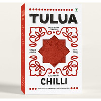 Tulua Kashmiri Chilli Premium Powder (Lal Mirch) - 100gm | Fresh and 100% Natural | Sourced From Pampore, Kashmir | Made with handpicked and sun-dried chillies | No Added Colours