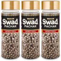 Panjon Swad Jeera Goli Mukhwas (Pack Of 3 X 140 Grams) | Digestive Mouth Freshener | Hygienically Packed Traditional Pachak | Tasty Mouthfresheners | After-Meal Snack | Dry Mukhwas