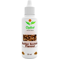 Chefast Butter Scotch Flavour Baking Essence For Cake, Ice-Cream, Chocolates, Milkshakes- 30ML ( Use 2-3 Drops Essence For 250 Grm Cake)
