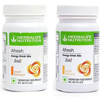 HERBALIFE Afresh Energy Drink - Peach Flavor & Ginger Flavor For Weight Loss Energy Drink (50 g, Peach, Ginger Flavored)