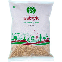 S Siddhagiris SATVYK THE HEALTH re STORE Organic Jowar (500gm) - Unpolished Sorghum Millet | Desi Jowar | Gluten Free Jowar | High Plant Protein & Fiber Rich Desi Jowar