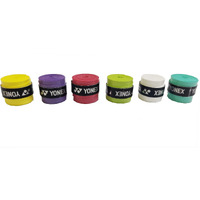 Yonex AC 102EX Pack of 6 Rubber Badminton Grip (Assorted) Badminton Super Grip