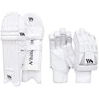 Whitedot Dot 2.1 Combo Cricket Batting Pad with 2.1 Cricket Batting Gloves, Idol for Youth/Medium, Right Hand