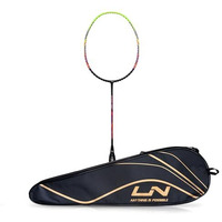 Li-Ning Turbo 99 Unstrung Carbon Fibre Badminton Racket with Full Cover (Weight: 84 gm, Black/Green)