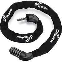 Sportneer Bicycle Chain Lock Alloy Steel 5-Digit Resettable Combination Anti-Theft Bike Metallic Locks Bike Chain Cable Locks Bicycle Lock
