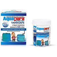 Aquapura Water Purification Tablets, Each Tablet for 500 Litres, 50 Tablets Pack, 3 Years Shelf Life & Warranty, for Overhead & Underground Tanks (25,000 Litres Purification Per Pack)