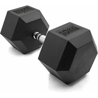 SLOVIC Dumbbells Set for Home Gym | 10 kg Dumbbells Set of 1 | Fitness Gym Dumbbell set for Home Workout | Anti Skid rubber Dumbbell set | Weights for Workout