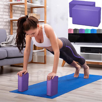 KLIFFOO Yoga Blocks High Density Foam Yoga Block Bricks Set of 2 For Men Women, EVA Foaming Bricks Pilates Fitness Stretching Aid Balance Health Sports Gym Exercise Block Odour Resistant and Moisture-Proof