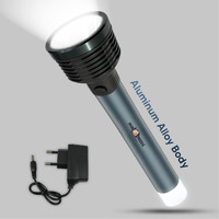 Pick Ur Needs Emergency Rechargeable Search Light LED Long Range Flashlight Torch Aluminium Body (Large)