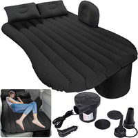 VAVSU PVC Car Bed-Camping Mattress-Portable Travel,Sleeping,Inflatable Bed For Universal Suv Extended Air Couch With Two Air Pillows (Beige) Polyvinyl Chloride (PVC)