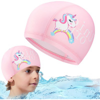 Proberos 1 Pieces Kids Swimming Caps for Kids, Toddler, Children, Boys and Girls,