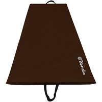 Wearslim Yoga Mat for Women, Men, Kids| Exercise Mat, Gym Mat for Home Workout| Foldable Yoga Mat, Anti-slip, Sweat Resistant, Unique Body Alignment Line System| 10mm thick PVC PU Leather Yoga Mat with Carry Bag| Exercise Mat for Home, Gym, Pilates, Core Strengthening Exercise & Meditation ( 175x67 CM, Brown)