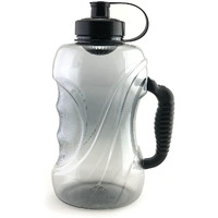 DOVEAZ Plastic Sports Water Bottles for Gallon Water Bottle (1.5 Ltr) with Mixer Ball and Strainer Bpa-Free, Unbreakable, Freezer Safe, Stealth Black, Pack of 1