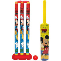 MANAKI ENTERPRISE Plastic Cricket Set with Stump and Ball Kit(Mickey Mouse Cricket Set)
