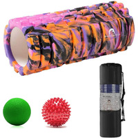 Bodylastics 33cms Foam Roller for Deep Tissue Massage, Relief from Sore Muscles Pain, Pre & Post Exercise Fitness Workout Sessions