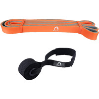 Bodylastics Natural Rubber Dual Layer Resistance Loop Band 41 Inches with Door Anchor for Resistance Training, Body Stretching, Powerlifting, Pullup Assistance, Pilates, Yoga, Fitness Workouts
