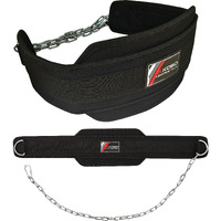 Kobo Professional Dip Belt with Heavy Duty Metal Chain   Dipping Belt Black Adjustable (Imported)