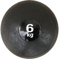 Kobo Slam Ball 6 Kg (Dead Bounce)- Classic, Strength & Conditioning Cross Training WODs, Plyometric & Core Training, Squats, Lunges, Wall Exercises (Imported), Black
